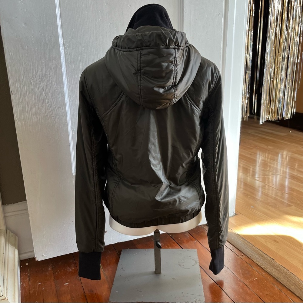 Lululemon Scuba Hoodie *Glyde Dark Olive Green Insulated Jacket Size 4 - Picture 7 of 17